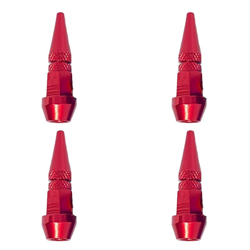 Bullet Valve Caps Car Motorcycle Wheel Tire Valve Caps Alloy Spike Shaped Aluminum Car Styling Auto Exterior Accessories 4Pcs