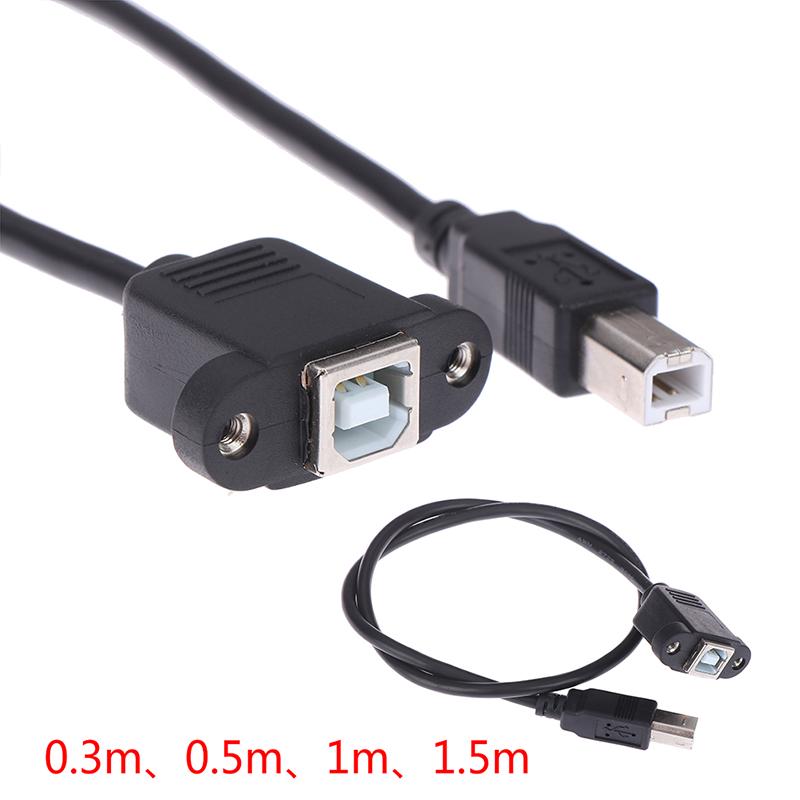 USB 2.0 Тип B Мужской и Тип B Женский Удлинительный кабель принтера с креплением на панели