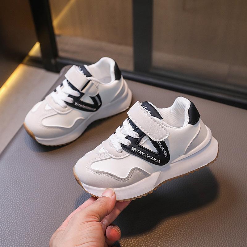 Children's Sneakers for Boy School Versatile Girls Sneakers Fashion Leather Causal Kids Running Sports Shoes Breathable Non-slip