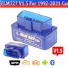 Mini ELM327 V1.5 Bluetooth OBD2 Беспроводной автомобильный диагностический сканер 2-слойная печатная плата ELM 327 PIC18F25K80 Чип Универсальный протокол OBD II Считыватель кодов автомобиля