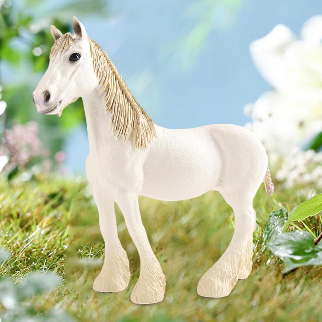 Horse Figures Animal Model Small Simulation Wildlife Statue Educational Toy for Boy Girl Ages 3+ Party Favors Gifts Ornament