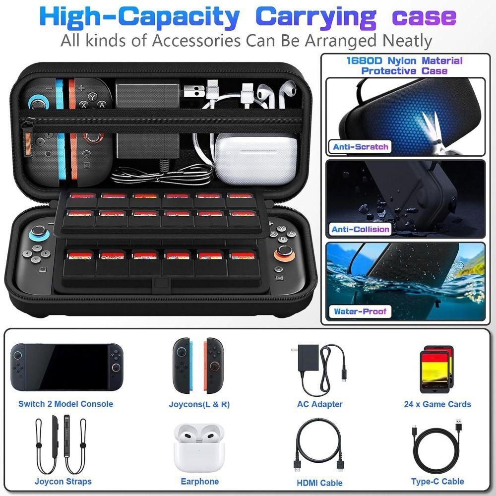 EVA Handheld Game Console Cover Hard Carrying Case NEW Protective Box for Nintendo Switch 2