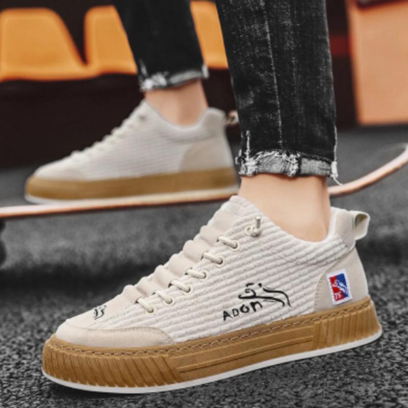 Trendy Mens Canvas Sneakers Flat Platform Sneakers Men Streetwear Hip Hop Designer Shoes Men Harajuku Vulcanized Shoes