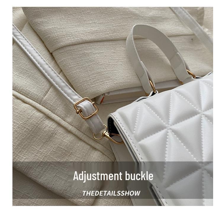 Однотонная женская сумка через плечо - Модная универсальная сумка на одно плечо сезона весна/лето 2024