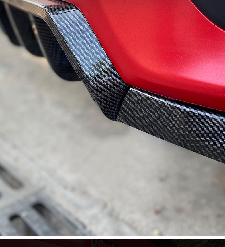 Compatible Rear Diffuser, Spoiler & Side Skirts for 10th Gen Civic – No-Cut Installation