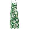 Spring and Summer Women's Floral Halter Long Dresses