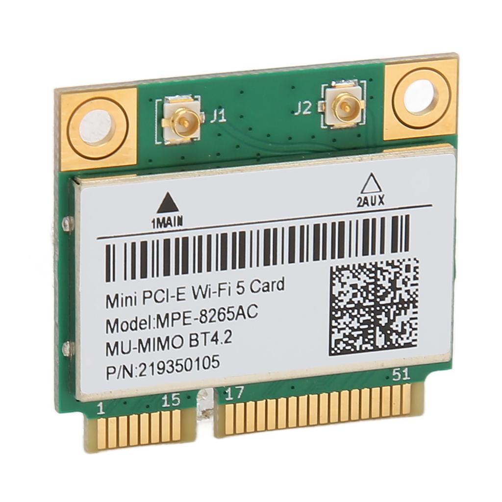 MINI PCIE 1200M WiFi Adapter 8265AC 2.4GHz 5GHz Dual Band 802.11ac Bluetooth 4.2 Network Card for Windows 10 8.1 8 7
