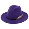 British Style Felt Fedora Hat For Men Women Imitation Woolen Gentleman Wedding Party Jazz Hat