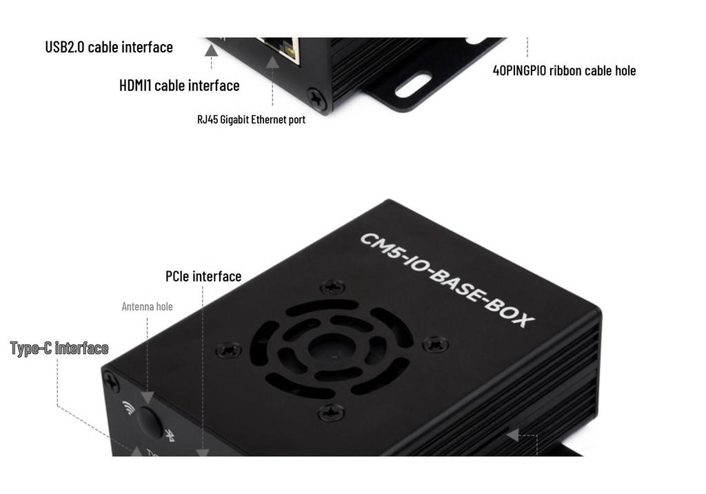 Мини-плата расширения Raspberry Pi Compute Module 5 Тип B (Waveshare Базовый)