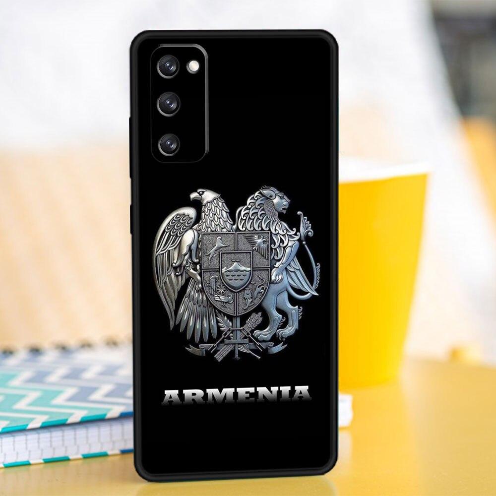 Для Samsung Galaxy S20 FE 2022 S10e S22 Ultra 5G S21 Plus S8 S10 S9 S7 Кремниевый чехол с флагом Армении