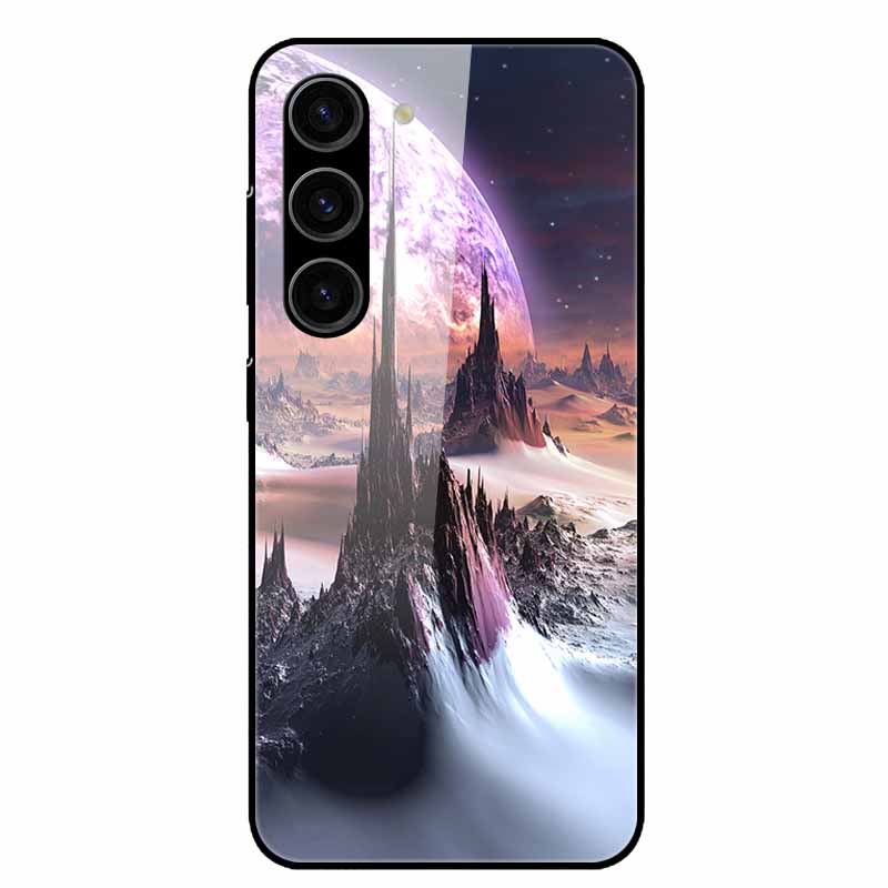 Чехол для Samsung Galaxy S25 Plus Закаленное Стекло Жесткая Защитная Крышка для Телефона для Samsung S25 Ultra 5G Задние Чехлы для GalaxyS25 S 25 S25Plus