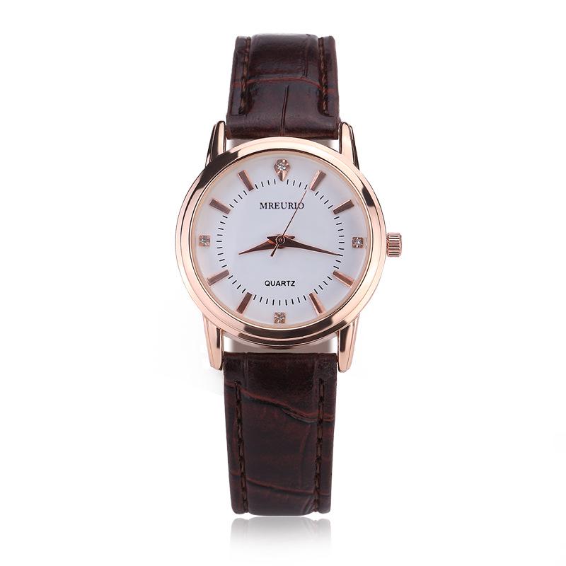 Mens Watch Luxurious Casual Quartz Leather Classic Round Dial Business Watch Suitable Gift for Your Partner