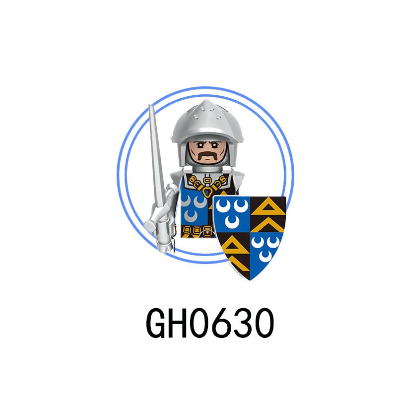G0180 Средневековые Солдаты Рыцари Мини Собранный Строительный Блок Фигурки Игрушки