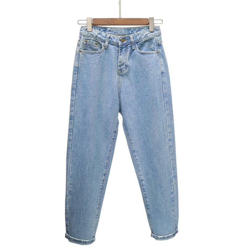 Women's Ins Style Harlan Wide Leg Jeans Loose Korean Students Were Thin High Waist Trousers