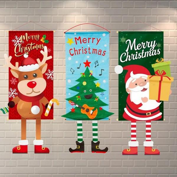Набор из 3 баннеров для рождественской вечеринки Good Doe 3D