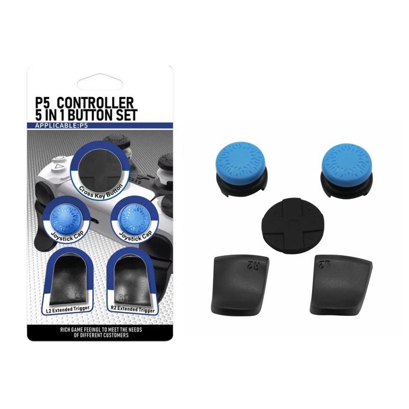 HONSON PS5309 For Sony PS5/PS5 Slim Game Controller L2 R2 Button Extension Joystick Grip Riser Cap