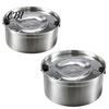 Slow Drinking Bowl for Dogs 1.2/3.2L Stainless Steel Dog Water Bowl, No-Spill Easy Clean Pet Dispenser Anti-Splash Non-Slip Small Medium Large