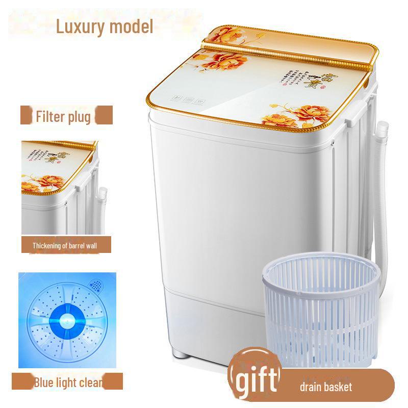 Полуавтоматическая мини-стиральная машина большой емкости для использования в общежитии