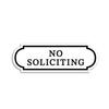 10Pcs Small No Soliciting Signs Self-adhesive Stickers Waterproof PVC Fade-Resistant No Solicitation Stickers
