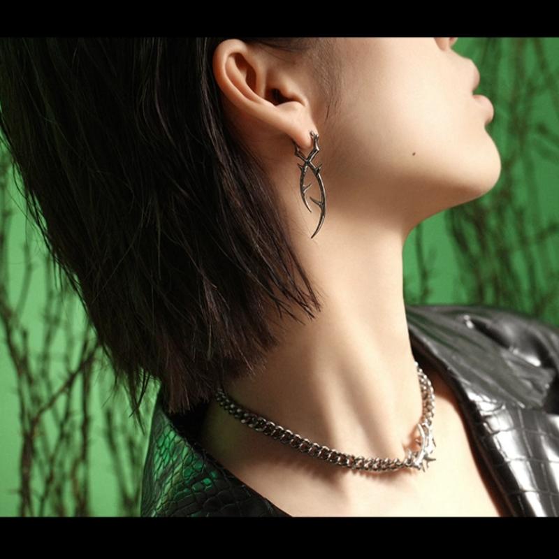 Панк Готика Хип-хоп Необычные Серьги-подвески с шипами Крутые для женщин Мужские серьги Шармы Ювелирные изделия Y2K Инс Подарок