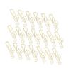 20Pcs Musical Note Paperclip Music Binder Shape Creativity Modeling Metal Craft SuppliesGold