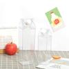 Outdoor Juice Transparent Clear Leak-Proof Plastic Milk Carton Drinking Bottle Water Bottle