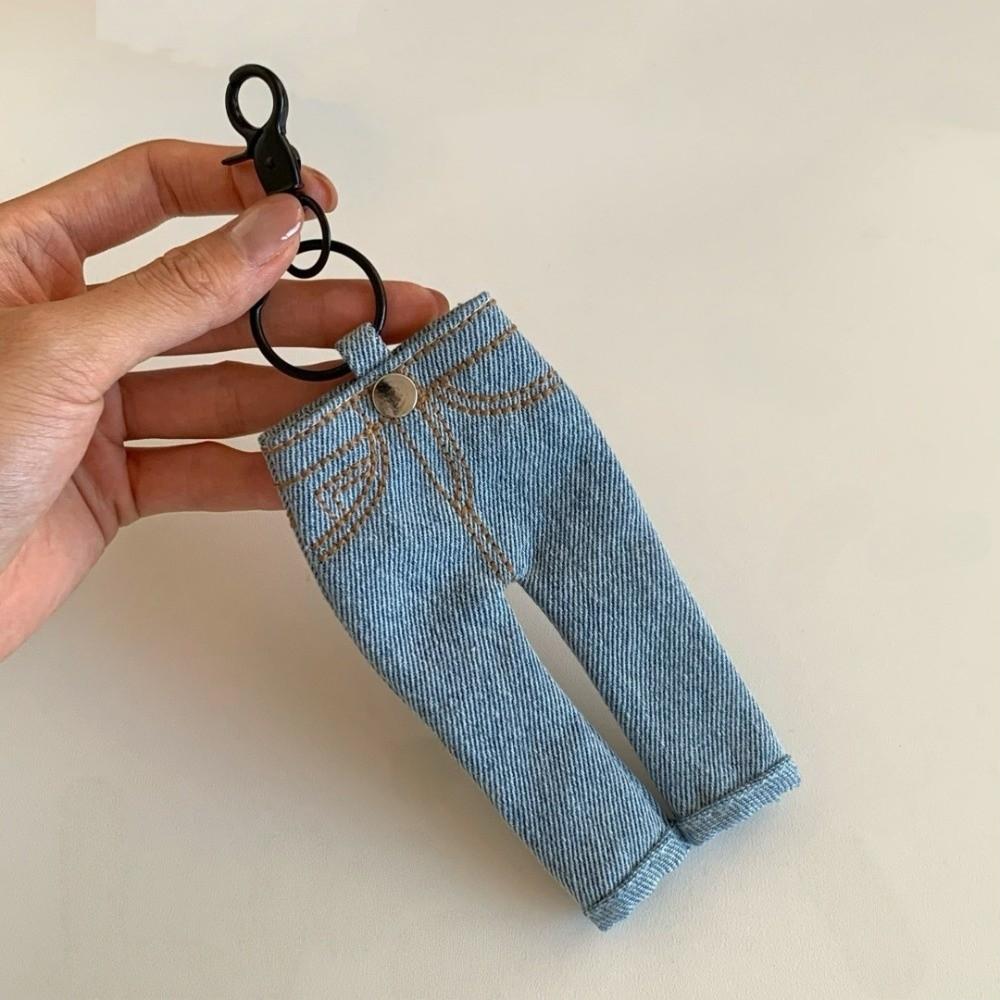 Pen Ledger Decoration Denim Pendant Keyring Pencil Loop Jeans Pen Holder Gifts