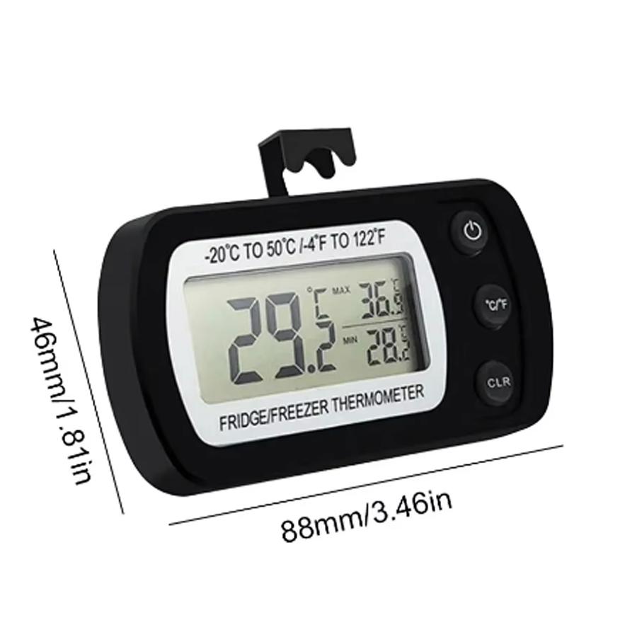 Холодильник Термометр С Крючком Анти-Влагозащитный Холодильник Морозильник Электрический ЖК-Дисплей Цифровой Термометр Температурный Монитор
