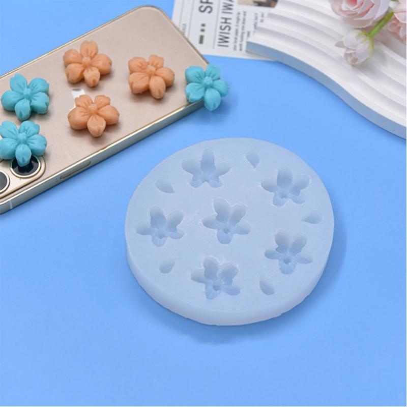 Flower Shape Silicones Cookie Biscuits Molds DIY HandMade Chocolate Cake Decorations Baking Tool Epoxy Resins Molds