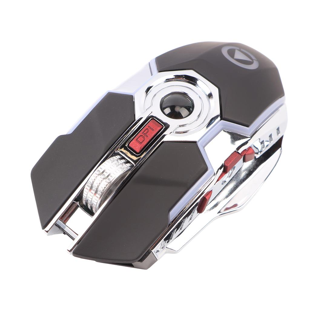 Беспроводная мышь USB-приемник Эргономичная Регулируемая RGB-подсветка Ультратихая Офисная мышь для дома