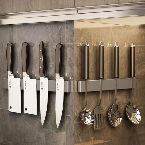 BEYOURCHOI Magnetic Knife Stand, Magnetic Knife Holder, Knife Storage, Kitchen Tool Stand, Knife Rack, Strong Adhesive Tape, Easy Installation, Wall M
