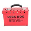 Safety Padlock Rack Management Station Steel Plate High Temperature Spray Processing Red for 12