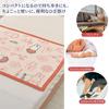 Nishikawa Miffy Throw, 100x70cm, Washable, Bruna Color, DB3619, Floral Print, Made In Japan, Red, FQ73301004