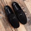 Suede Leather Penny Loafers Men Casual Shoes 2025 Mens Shoes Man Moccasins Slip On Men's Flats Male Driving Shoes Footwear