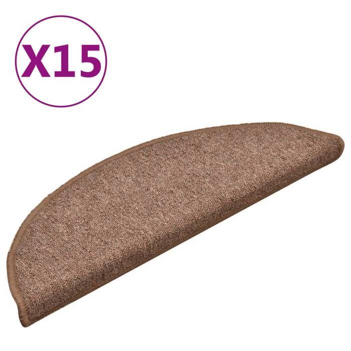 VidaXL 15x Stair Treads Protector Stair Carpet House Interior Soundproof Non-Slip 322366