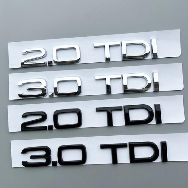 Автомобильная 3D наклейка ABS 2.0 3.0 TDI с логотипом багажника, задняя эмблема, наклейка, значок, наклейка