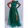 Весна Лето Новое Женское Большого Размера Свободное Платье-сетка Клеш, Повседневное Для Поездок на Работу Европейский Американский Стиль Платье
