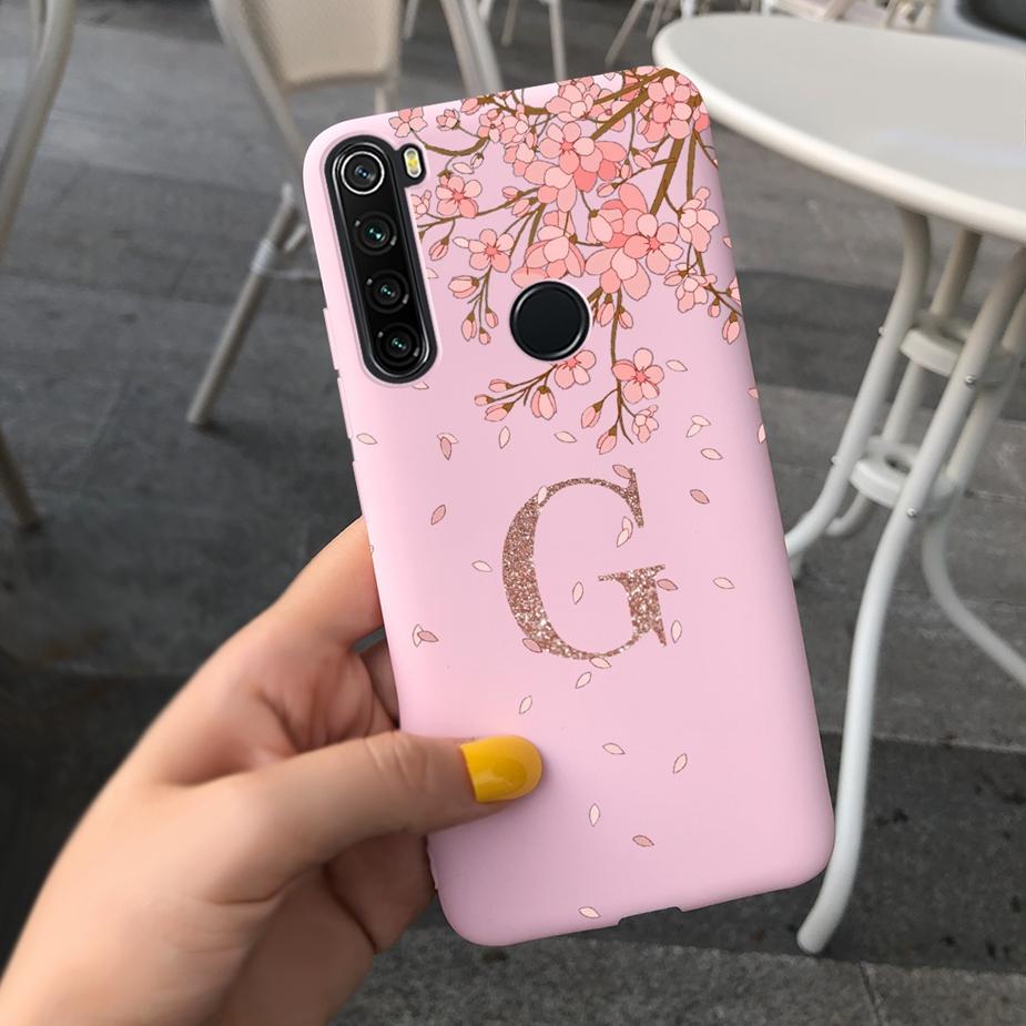 For Xiaomi Redmi Note 8 8T Case Soft Fundas Cute Letters Cover For Redmi Note 8 Pro Phone Cases For Redmi Note 8T Note8 T Bumper