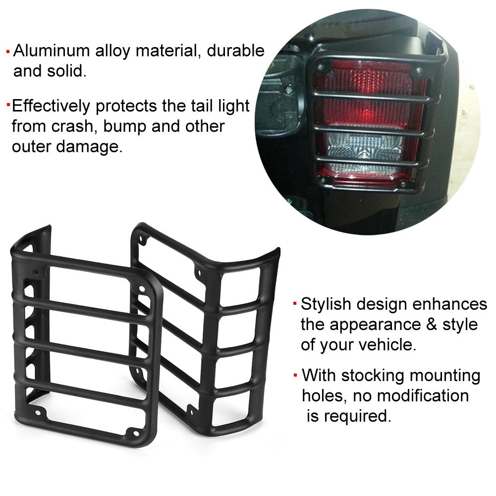 1 пара защитных кожухов задних фонарей для Jeep Wrangler