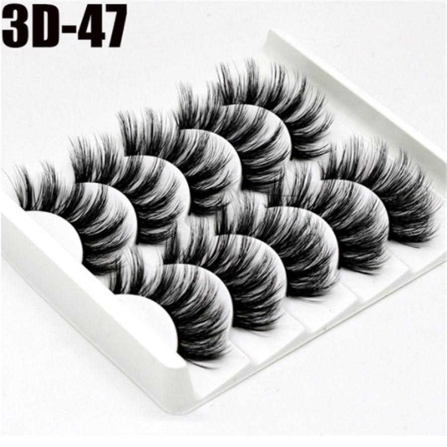 8/20 пар 15-20 мм натуральные 3D накладные ресницы набор для макияжа норковые ресницы наращивание норковые ресницы