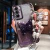 Pearl Bracelet Butterfly Stand Phone Case For Samsung A53 A52 A32 A13 A23 A33 A73 A12 A22 A02S A03S Glitter Shockproof Cover
