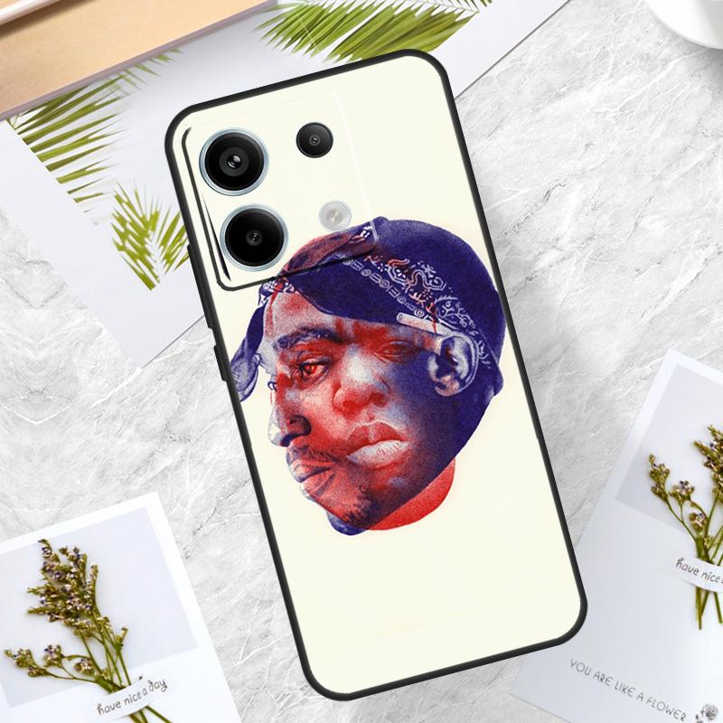 Rapper 2pac Singer Tupac Case For Xiaomi Redmi Note 14 13 12 11 10 9 15 Pro Plus Redmi 13C 14C 15C 10C 12C 15 Cover