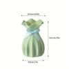 Modern Flower Vase White Plastic Vase Flower Pot Basket Nordic Home Living Room Decoration