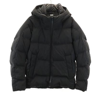 Мужской пуховик с длинным рукавом, бесшовный, L, серия Black, капюшон, б/у