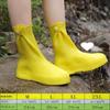 Waterproof Rain Shoe Cover Heightened and Thickened Portable Adult Wear-resistant Water Shoes Outdoor Student High Tube Foot Cover Non-slip Boots