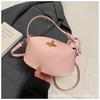 2025 New Solid Color Temperament Handbag Large-capacity Women's Bag Niche Casual One-shoulder Real High-end Messenger Bag