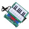 17-клавишный 8-басовый фортепиано-аккордеон музыкальный инструмент для начинающих студентов (зеленый)