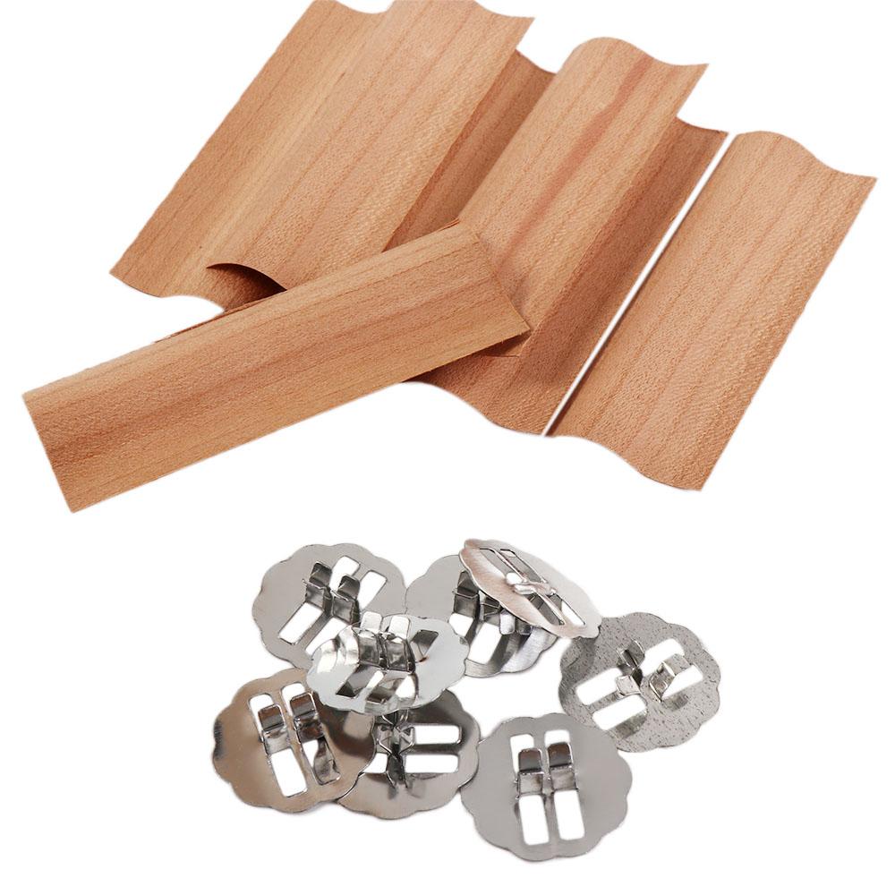 Natural Candle Making Large Flame Handmade DIY Candle Accessory Candle Wicks Wood Chip Candle Cores