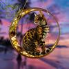 Yousheng Cat Memorial Suncatcher Acrylic Cat Sun Catcher Pet Loss Window Kitten Hanging Decoration for Home Balcony Garden Cat Lovers Gift
