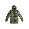 Outdoor Reversible Mid-Length Down Jacket Winter Men Outerwear Olive-Brown FR6635